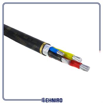 کابل برق آلومینیوم زمینی 25+50×3 پیشرو رفسنجان-مشخصه NA2XY 